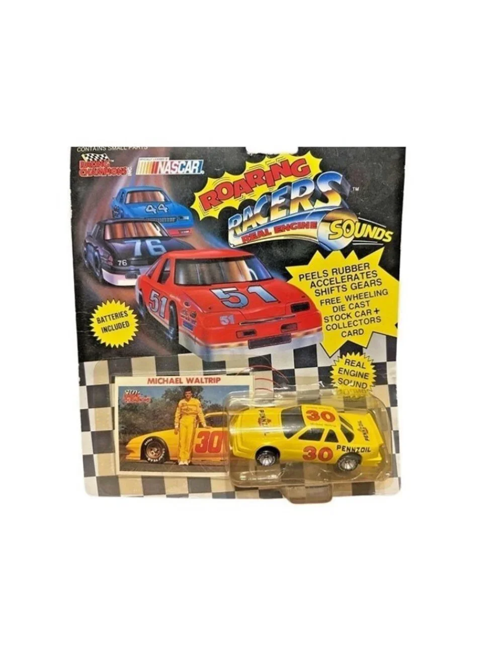 Vintage Die Cast Racing Champions Michael Waltrip 30 Pennzoil Roaring Racers